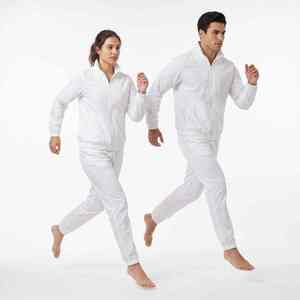Private Label Unisex <b>Hooded</b> Windbreaker Tracksuit Set Printed/Solid Nylon Blend Reflective Detail Low MOQ for Activewear Brands - Product Image 6