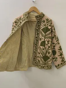 Chaqueta Texturizada de Algodón Premium Hecha a Mano para Mujer, Costuras Precisas, Ajuste Cómodo, Chaqueta Étnica para Otoño y Primavera - Product Image 2