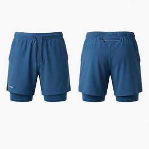 Custom Sportswear Manufacturer Men Activewear Lightweight 5 Inch Running <b>Shorts</b> <b>Waterproof</b> Zipper Pocket Gym Training <b>Shorts</b> - Product Image 3