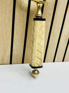 Lupa de 4'' con mango de hueso hecho a mano y marco de latón |   Lupa de Lectura e Inspección de Vidrio Óptico - Product Image 3