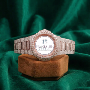 Reloj de Moda Pragalbh Jewels con Movimiento Ronda de 22 mm, Correa de Lujo con Incrustaciones de Diamantes, Automático, de Cuarzo, de Acero Inoxidable para Hombre - Product Image 6