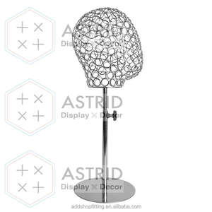 Présentoir durable de chapeau de support de chapeau de modèle de tête en acier en métal pour le magasin de vêtements - Product Image 3