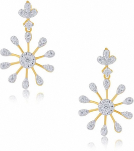 Pendientes de Diamantes con Nuevo Diseño Elegante, en Oro de 14k y 9k, para Mujer, Precio de Mayoreo para Exportación - Product Image 3