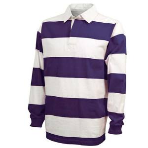 Camisetas Polo Personalizadas para Hombre, Rayadas, Oversize, de Algodón, Estilo Rugby, 100% Poliéster, Tejido de Punto Ecológico - Product Image 6