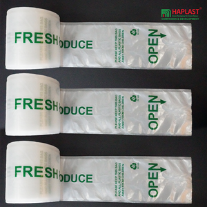 Supermercado Compras Bolsas de almacenamiento de alimentos Bolsa de alimentos en rollo Comestibles Vegetales HDPE LDPE Bolsa de vacío de plástico transparente biodegradable - Product Image 4