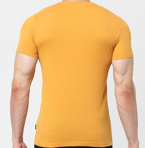 Camiseta de Algodón Lisa para Hombre, Transpirable, Corte Regular, Cuello Redondo, Manga Corta, Estilo Casual para Usar en la Calle, OEM ODM - Product Image 2