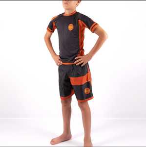Rashguard personnalisé sublimé à manches courtes pour BJJ, Jiu Jitsu, Grappling, No Gi, MMA, compression, séchage rapide - Product Image 4