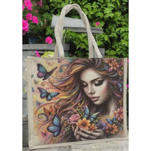 Sac en toile de coton imprimé - Léger et durable, à un seul niveau, pour chambre à coucher, armoire et usage extérieur - Product Image 3