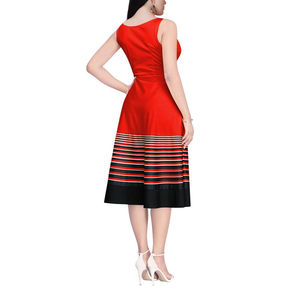 ชุดเดรสสไตล์ตะวันตกสำหรับใส่ทุกวัน ชุดเดรสลำลองสไตล์ตะวันตกสำหรับผู้หญิง ชุดเดรสสไตล์ตะวันตกเนื้อผ้าบางเบาพลิ้วไหว - Product Image 5