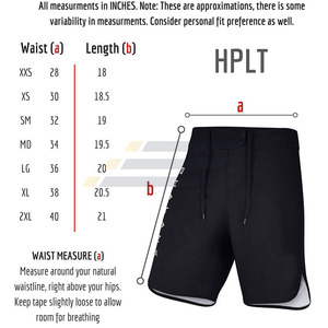 Shorts MMA personnalisés avec logo et taille, en coton et polyester, respirants, de haute qualité pour hommes - Product Image 3