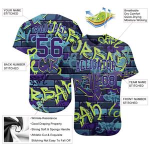 Vente en gros de maillots de baseball à sec avec logo personnalisé vêtements de sport de mode avec conception de sublimation du Pakistan - Product Image 3