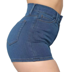 Shorts de Mezclilla Elásticos de Cintura Alta para Mujer, Estilo Veraniego, Nuevo Estilo, Personalizados, al por Mayor, Moda Urbana - Product Image 4