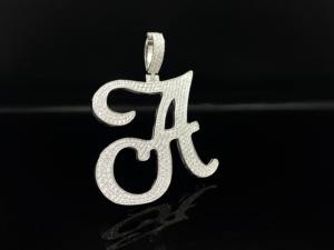Pendentif Hip Hop Ice Orbit personnalisé en acier inoxydable avec diamants glacés - Product Image 2