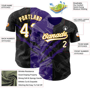 Unique Custom Artwork High Team Baseball Jersey Advanced Athletic Wear Crafted Sports Ensemble Baseball Jersey - Product Image 2