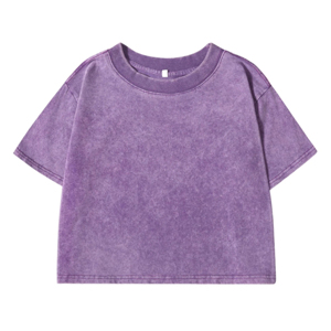 Best Selling 100% Cotton Made <b>Crop</b> <b>Top</b> for Women Wholesale High Quality Summer Acid Wash Women <b>Crop</b> <b>Top</b> T Shirts - Product Image 1