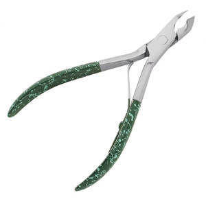 New Design Stainless Steel 9mm Blade Tip <b>Cuticle</b> <b>Nippers</b> with Non Slip Handle and Double Spring Made in Pakistan - Product Image 4