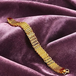 กำไลข้อมือทองชุบไมโคร 14K 18K 24K หลายเส้น แบบขายส่ง กำไลทองเหลืองแฟชั่น เครื่องประดับแฟชั่น กำไลทองชุบไมโครสำหรับผู้ชาย - Product Image 4