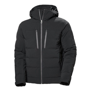 Chaqueta Acolchada con Capucha para Hombre, Gruesa, Resistente al Viento, de Color Sólido, con Cierre de Cremallera, Informal, para Uso en Exteriores, Corte Regular, Relleno de Poliéster - Product Image 1