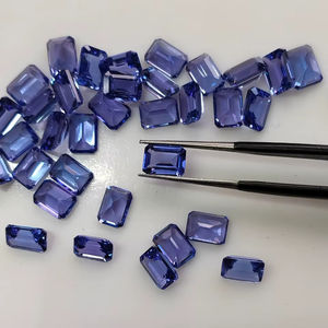 แทนซาไนต์สีน้ำเงินธรรมชาติ 7x5 มม. ทรงแปดเหลี่ยม คุณภาพดีที่สุด พลอยหลวมสำหรับทำเครื่องประดับ - Product Image 1