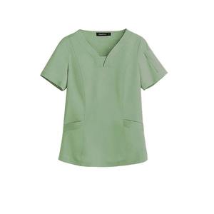 Vente en gros usine Blouses médicales pour femmes 100% Coton de haute qualité, douces pour la peau, anti-plis, à motif dentaire de Noël - Product Image 6