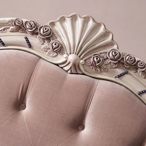 Hot Sale Mandarin Oriental Luxury Classic Soft <b>Pink</b> Bedroom Set Upholstered Bed Elegant Feminine Royal Furniture - Product Image 6