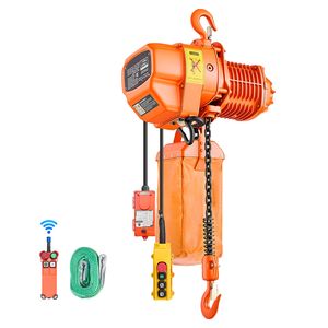 Polipasto Eléctrico de Cadena con Capacidad de 1100 Libras, Grúa Trifásica de 20 Pies, Control Remoto Inalámbrico de 328 Pies, Control Remoto con Cable de 15 Pies para Granjas - Product Image 1