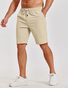 Shorts chino pour homme, taille mi-haute, à boutons, anti-humidité, extensibles, style décontracté chic, pour l'été, avec logo personnalisé, pour le golf - Product Image 4