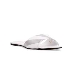 White Formal Slipper FR8059 Premium Quality <b>Turning</b> <b>Tool</b> - Product Image 2