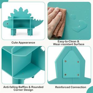 Turquoise <b>Open</b> <b>Storage</b> Rack Other Kids' Furniture Product - Product Image 4