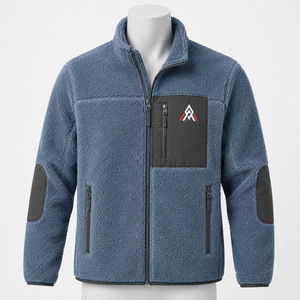 Stylish Men Polar Sherpa <b>Jacket</b> With A Soft Plush Surface Warm Feel And Easy Fit For Outdoor Activities Travel And Leisure - Product Image 1