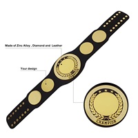 Ceinture de championnat personnalisée pour tournoi, en cuir, réglable, professionnelle, pour boxe et lutte (modèle Dummy)