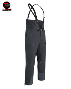 Salopette de travail pour homme, gris anthracite, taille haute, avec boucle de ceinture intégrée, poches supérieures zippées obliques et poches horizontales sur les cuisses - Product Image 1