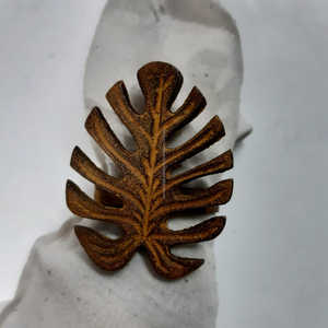 Ronds de serviette de moulage en métal uniques faits à la main Style de conception orientale pour les fêtes - Product Image 6