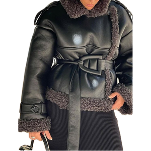 เสื้อโค้ทขนสัตว์แขนยาวสไตล์เรโทรปี 2026 แบบติดกระดุมแถวเดียว เครื่องประดับแฟชั่นใหม่สำหรับฤดูใบไม้ร่วงและฤดูหนาว เสื้อคลุมลำลอง - Product Image 4