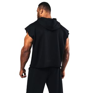 Haut de sport sans manches noir pour homme – Gilet d'entraînement léger, coupe athlétique, idéal pour la gym, le fitness, le sport et le streetwear - Product Image 6