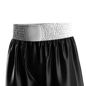 Pantalones Cortos de Boxeo Negros para Hombre, Transpirables, Ligeros, de Secado Rápido, de Poliéster, para Entrenamiento de Artes Marciales, Ajuste Holgado, Talla Adulto, Venta al Por Mayor - Product Image 5