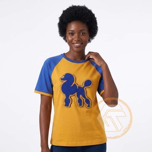 GREEK TREASURES Sigma Gamma Rho เสื้อยืดลำลองสำหรับสตรี โพลีเอสเตอร์/ผ้าฝ้ายเจอร์ซีย์ คอกลม ปักลาย ฤดูร้อน - Product Image 3