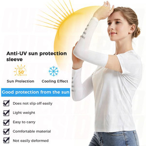 2 Pairs Cooling Arm Sleeves for Men Women UV Sun Protection Outdoor Sports Cover Compression Arm Sleeves Breathable Elastic - Product Image 3
