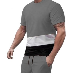 ชุดวอร์มผ้าสแปนเด็กซ์โพลีเอสเตอร์สำหรับผู้ชายชุดวิ่งลำลองพิมพ์ลายฤดูร้อน100% สำหรับผู้ใหญ่ - Product Image 2