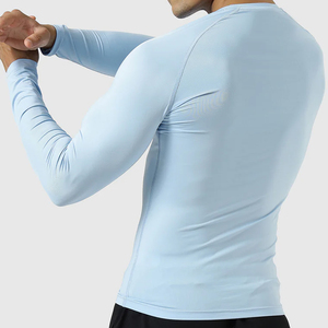 เสื้อแรชการ์ดแขนยาวสำหรับผู้ชาย พิมพ์ลายด้วยเทคนิค Heat-Transfer ระบายอากาศได้ดี ผลิตจากโพลีเอสเตอร์ เป็นมิตรต่อสิ่งแวดล้อม - Product Image 5
