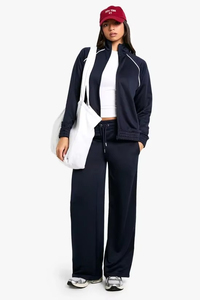 Pantalon large pour femme en toile de coton, coupe droite, taille haute, ample, longueur intégrale, style vintage, haute qualité, imperméable, hiver - Product Image 6