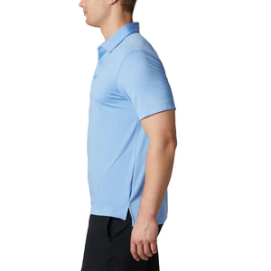 Chemise à manches courtes unie pour homme, OEM Custom, polo léger en coton mélangé doux et confortable à manches courtes - Product Image 2