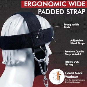 Arnés para la Cabeza, Equipo de Soporte para Rehabilitación, Ejercicio de Músculos del Cuello, Resistencia Ajustable, Gimnasio, Fitness - Product Image 6