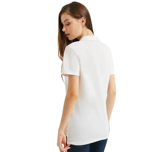 Womens Short Sleeve Polo Shirt Breathable Cotton Blend Collared Casual Golf Tennis Office Uniform <b>Classic</b> Fit Everyday Wear Top - Product Image 2