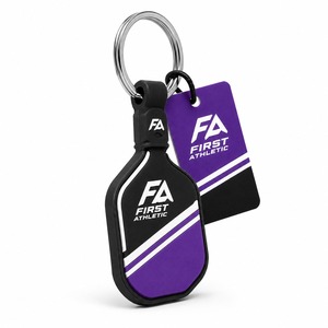 Lightweight Rubber Pickleball Keychain with Mini Paddle Design Durable Key <b>Ring</b>-Great Gift for Fans & Players - Product Image 3