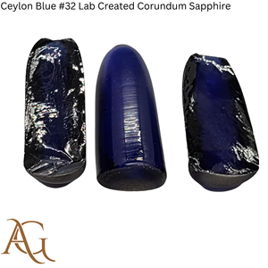 Cristales en bruto cultivados en laboratorio # 32 bolas de zafiro de corindón azul de Ceilán creadas en laboratorio, sintéticas, de fusión por llama, simuladas, 100 gramos - Product Image 3