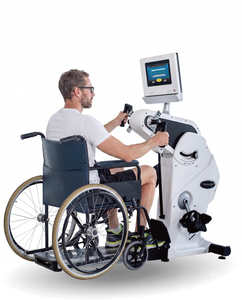 Bicicleta de Ejercicio Comercial de Acero para Rehabilitación de Hemiplejia por Accidente Cerebrovascular, Entrenador de Extremidades Superiores e Inferiores para Fisioterapia - Product Image 1
