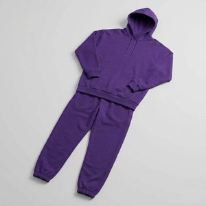 Conjunto Deportivo Unisex con Capucha Verde Claro, Manga Larga, Color Sólido, Pantalones Deportivos Casuales, Transpirables, de Algodón, para Primavera - Product Image 6