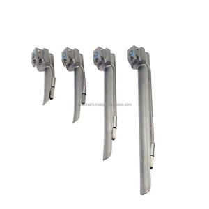 Ensemble de laryngoscope LED de qualité hospitalière, 4 lames droites en acier inoxydable, certifié CE, équipement de diagnostic vétérinaire - Product Image 5