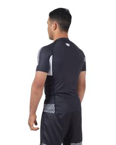 Venta al por mayor logotipos personalizados MMA Rashguard BJJ Rashguard OEM diseños 85% poliéster 15% Spandex 240 GSM Rash Guards personalizado - Product Image 4